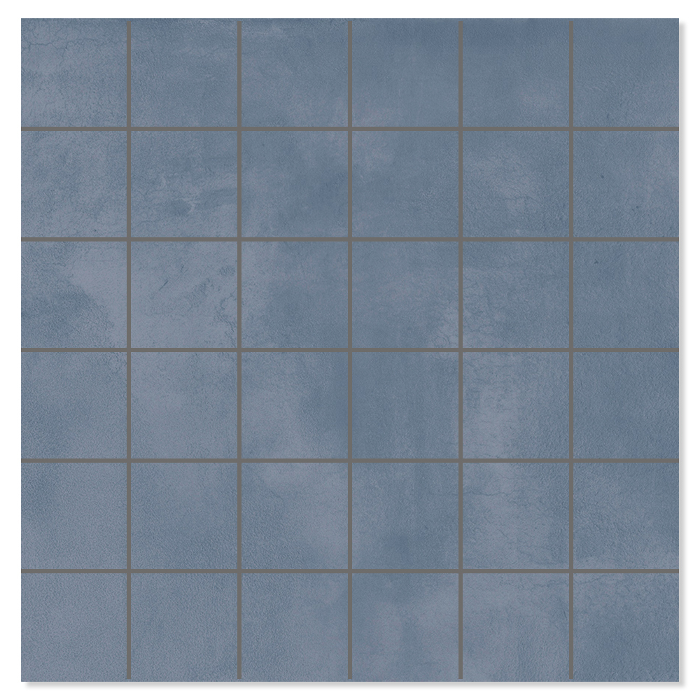 Mosaik Klinker Delicate Raw Blå Mat 30x30 cm