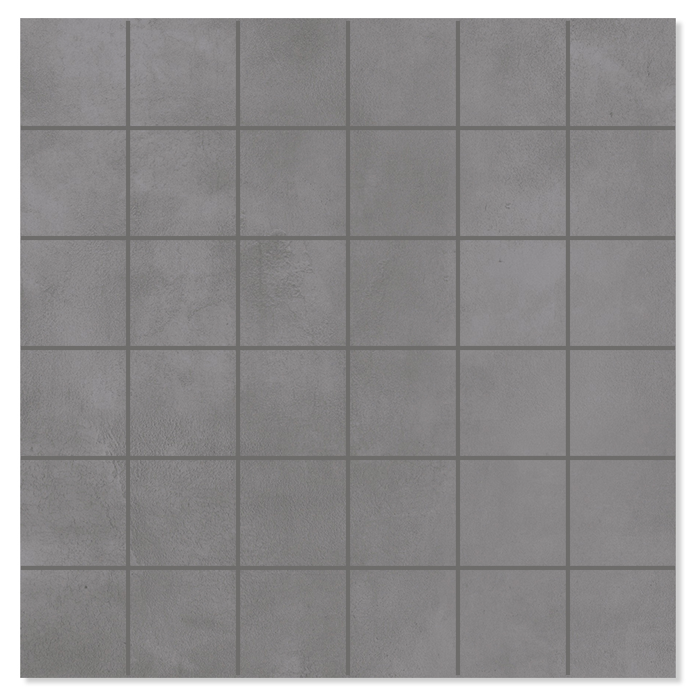 Mosaik Klinker Delicate Raw Grå Mat 30x30 cm