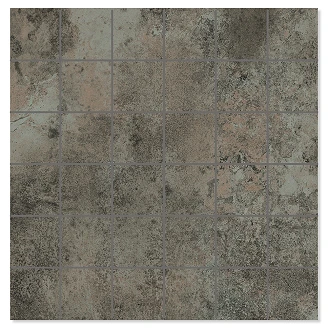 Mosaik Klinker <strong>Metalcraft</strong>  Raw Mørkegrå Mat 30x30 cm