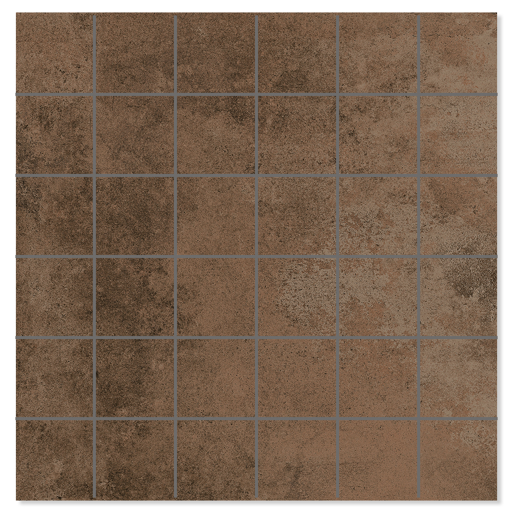 Mosaik Klinker Metalcraft Raw Bronze Mat 30x30 cm