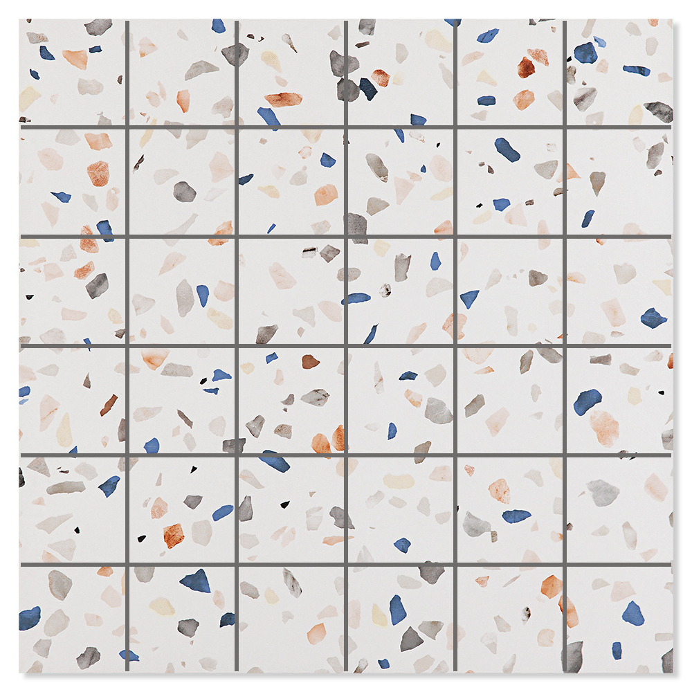 Mosaik Klinker Frammenti Raw Flerfarvet Mat 30x30 cm
