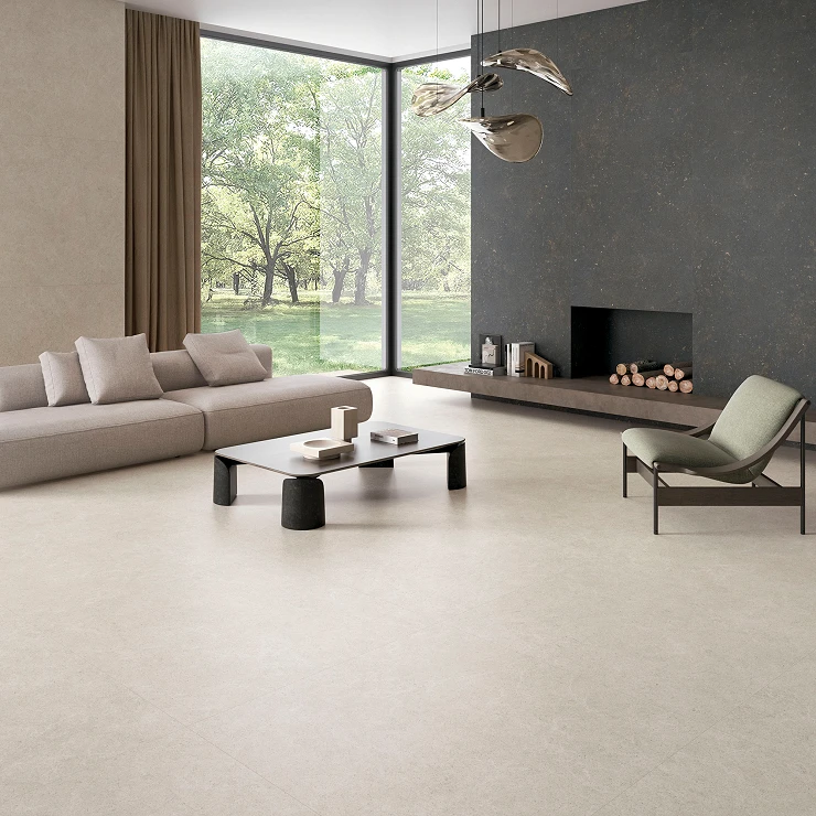 Klinker Solina Raw Gråbeige Mat 120x120 cm