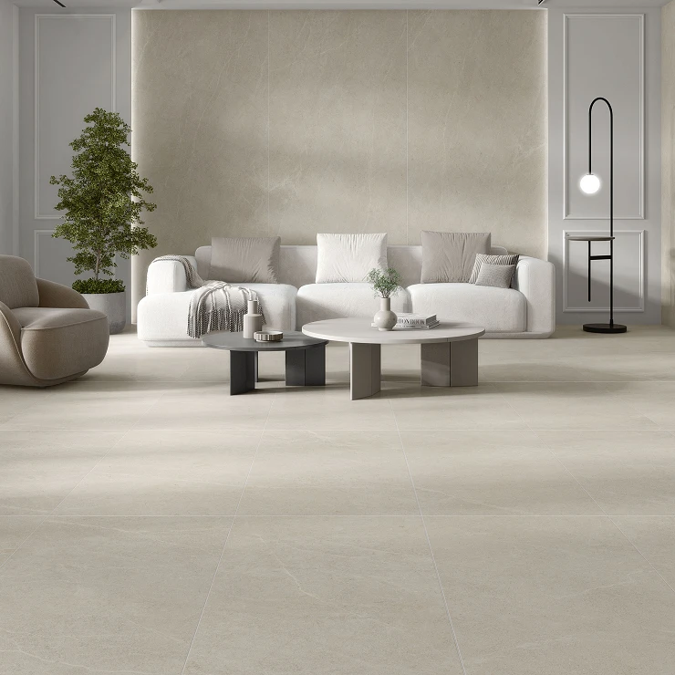 Klinker Terva Raw Elfenben Mat 120x120 cm
