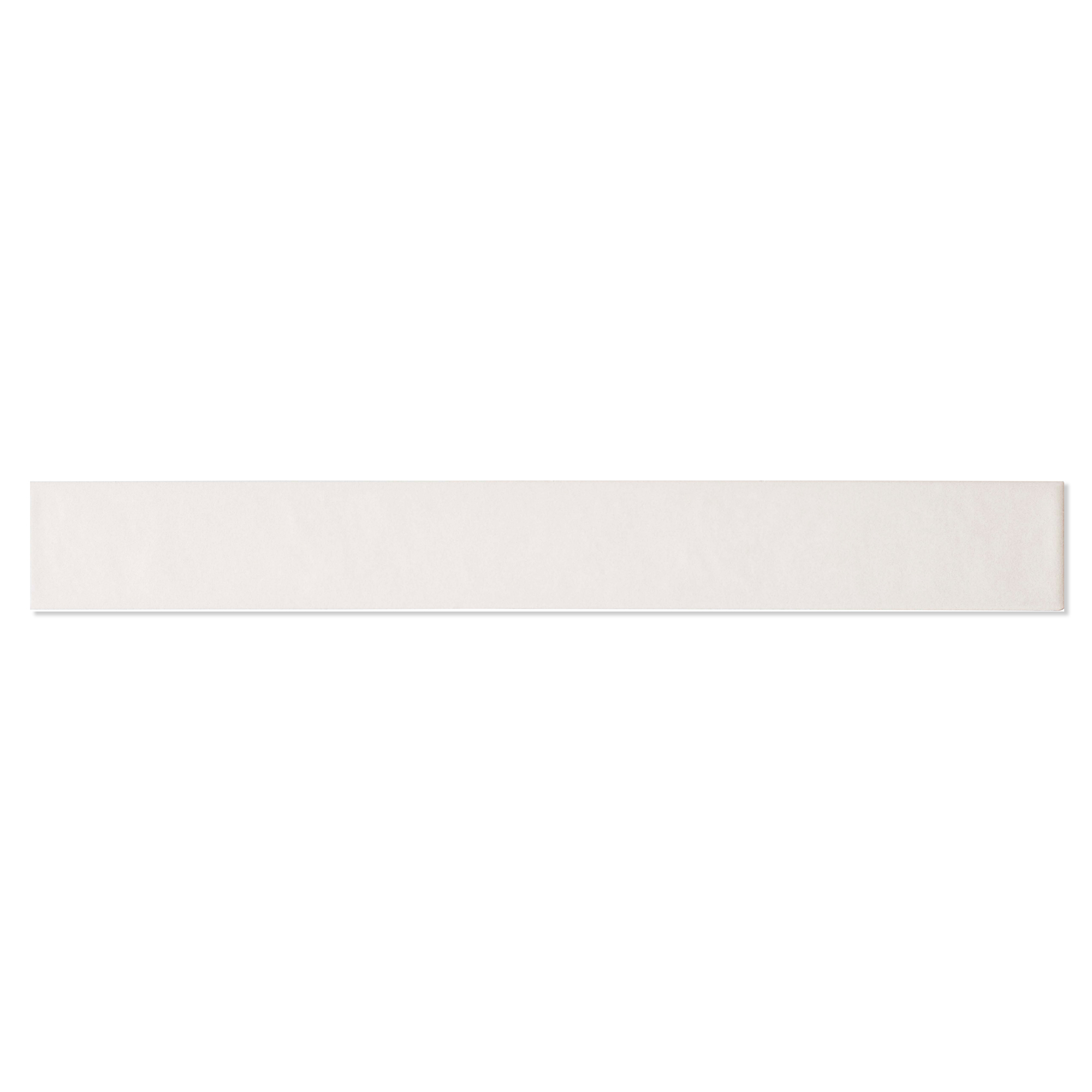 Klinker Materia Pissano Hvid Mat 5x40 cm