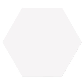 Hexagon Klinker <strong>Sekel</strong>  Hvid Mat 15x17 cm