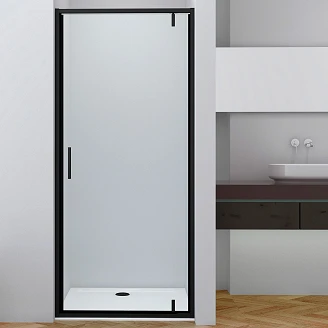 Duschdør Solcore 70 cm Sort Mat Pivot
