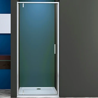 Duschdør <strong>Solcore</strong>  90 cm Krom Blank Pivot
