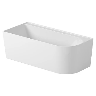 Hjørnebadekar <strong>Nevora</strong>  Hvid Blank 170 cm Venstre med Hyldekant & Hvid Click-Clack Bundventil