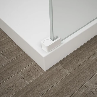 Brusevæg Otti Hvid Mat 8 mm 70x210 cm Mat Glas