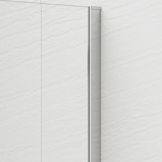 Brusevæg Otti Krom Blank 8 mm 80x210 cm Mat Glas