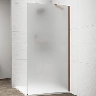 Brusevæg Otti Bronze Mat 8 mm 70x210 cm Bronzeglas