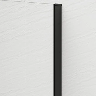 Brusevæg Otti Sort Mat 8 mm 80x210 cm Bronzeglas