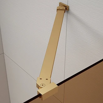 Brusevæg Otti Guld Mat 8 mm 80x210 cm Bronzeglas