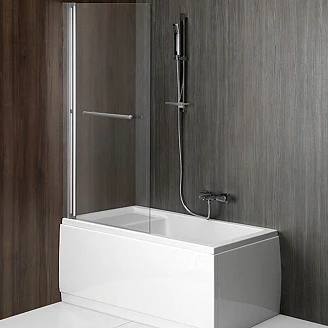 Foldbar Badekarsvæg <strong>Sanna</strong>  Krom Blank 70 cm