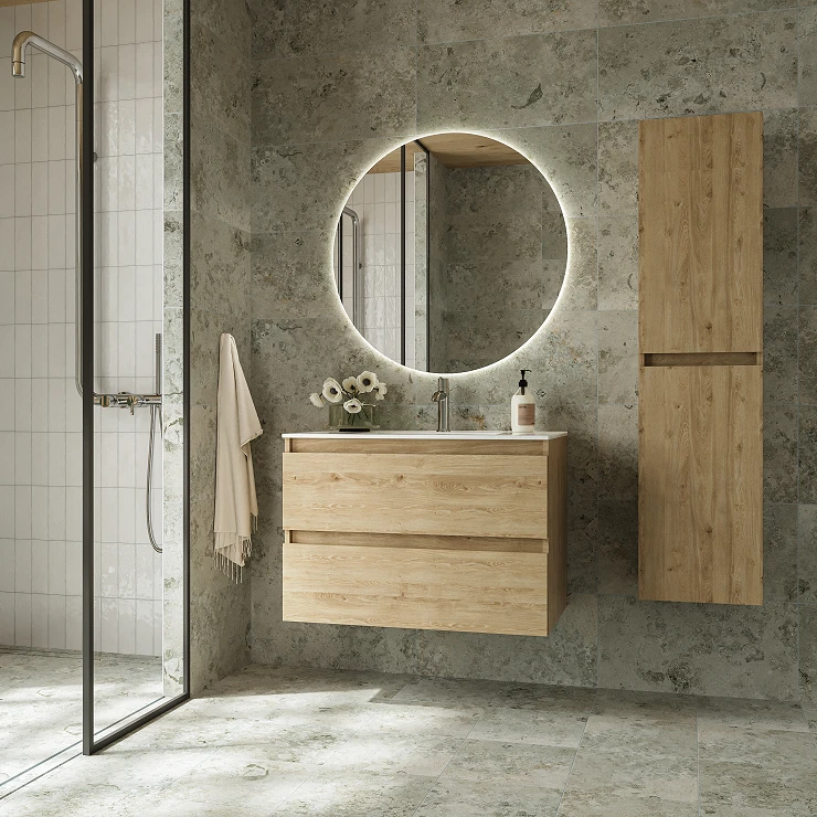 Højskab Blisse Eg Mat 140 cm