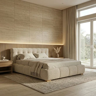 Sengestel <strong>Belton</strong>  Beige uden Opbevaring 140x200 cm