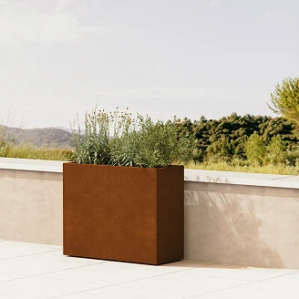 Herstera Udendørskrukke <strong>Verde Vivo</strong>  med justerbar volumenfunktion Cortenstål 100x40x80 cm