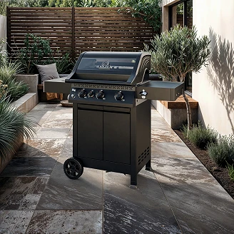 Köler Gasgrill <strong>Krone</strong>  Compact Sort 132x132x120 cm