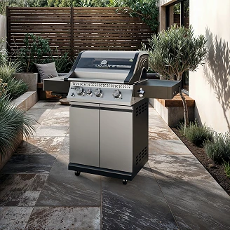 Köler Gasgrill <strong>Krone</strong>  Compact PRO Sølvgrå med Ekstra Støbejernsrist