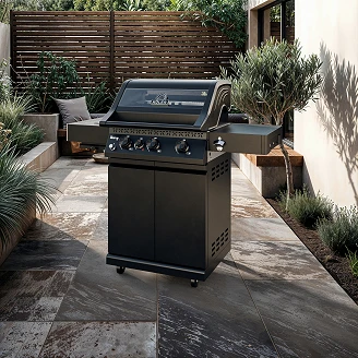 Köler Gasgrill <strong>Krone</strong>  Compact PRO Sort med Ekstra Støbejernsrist