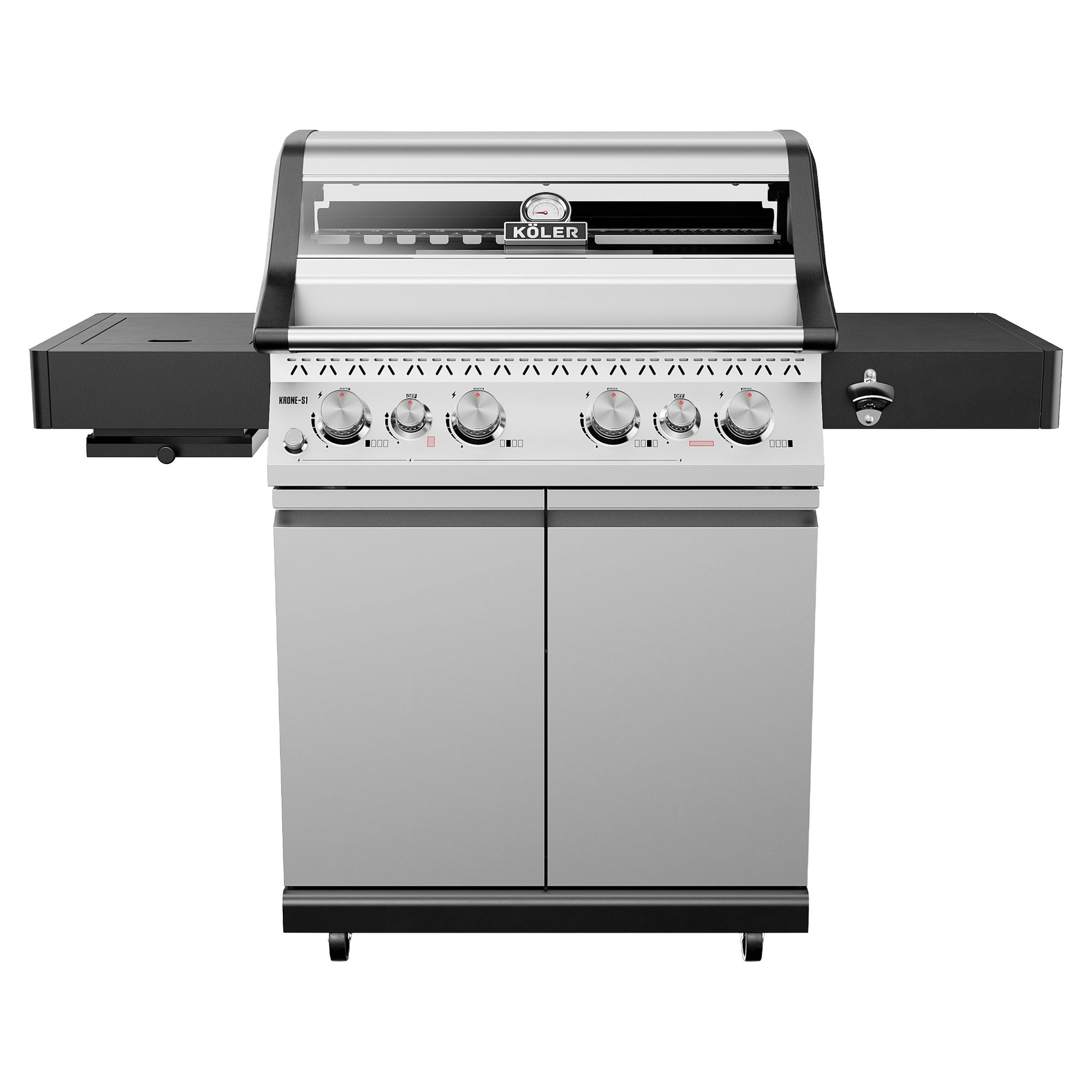 Köler Gasgrill Krone S1 Sølvgrå, Sort 144x144x120 cm