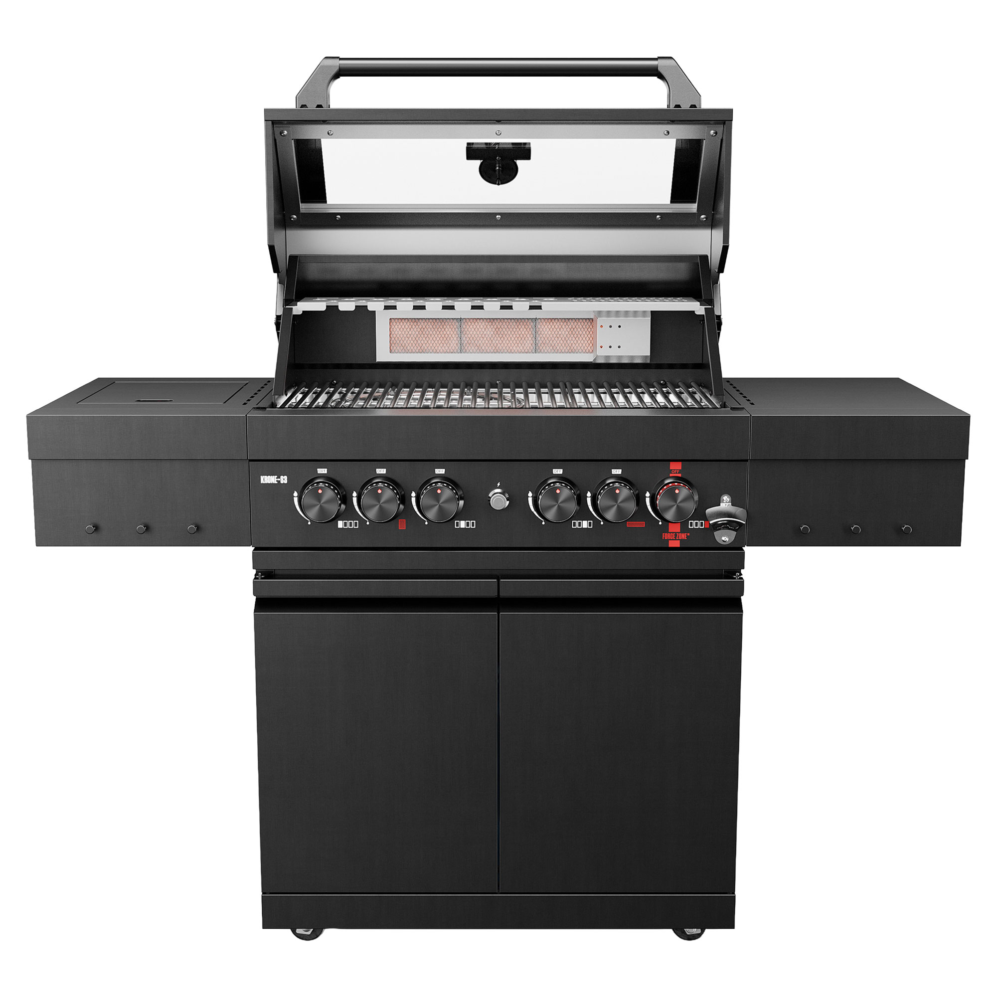 Köler Gasgrill Krone Sort 147x147x120 cm