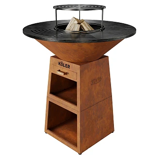 Köler Ildsted <strong>Herd</strong>  X2 Corten 43x43x105 cm