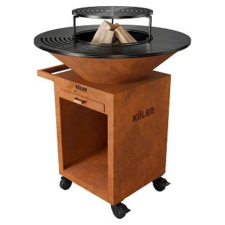 Köler Ildsted <strong>Herd</strong>  X3 Corten 55x55x126 cm