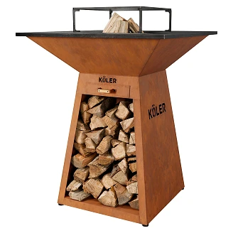 Köler Ildsted <strong>Herd</strong>  X4 Corten 56x54x109 cm