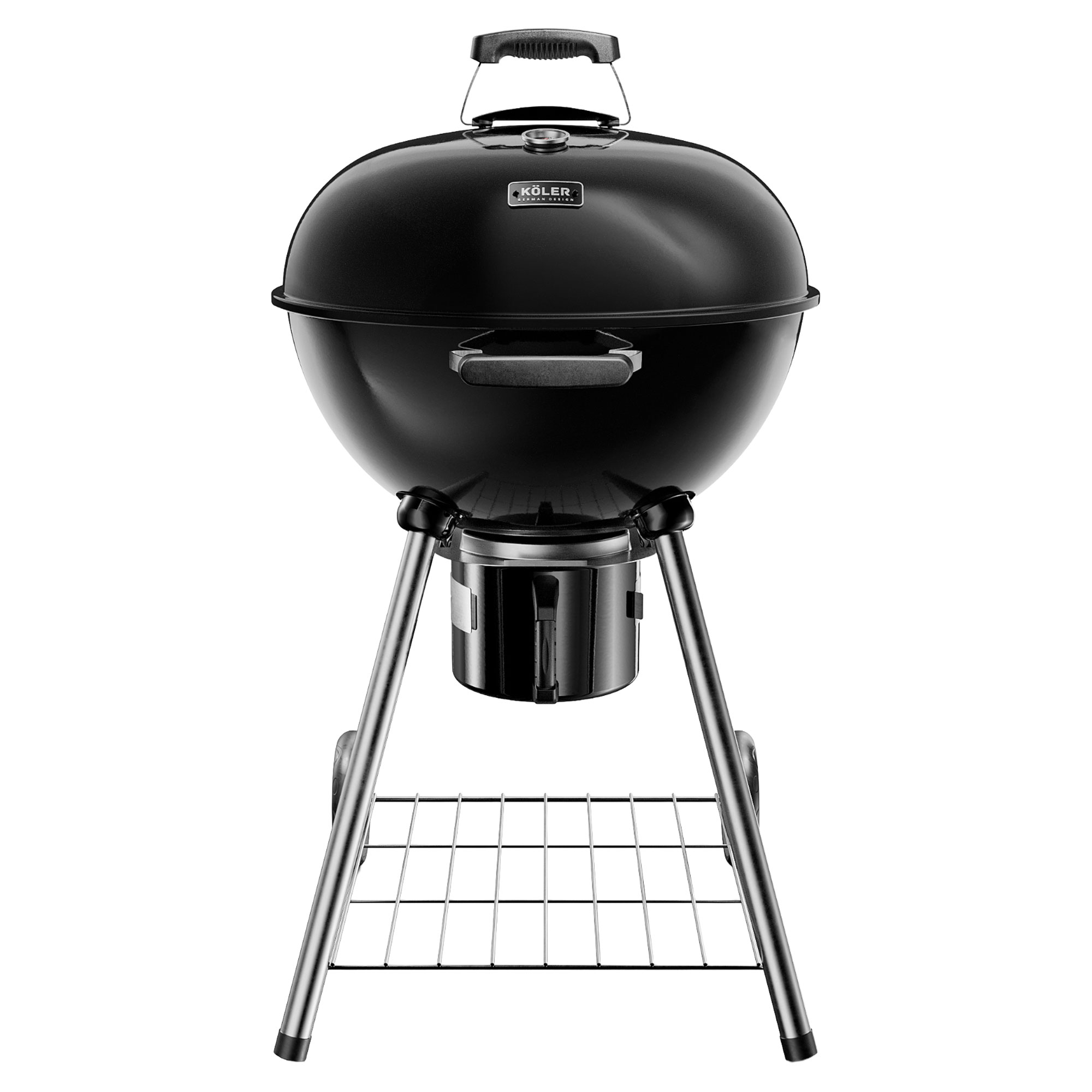 Köler Kulgrill Ember Sort 59x59x103 cm