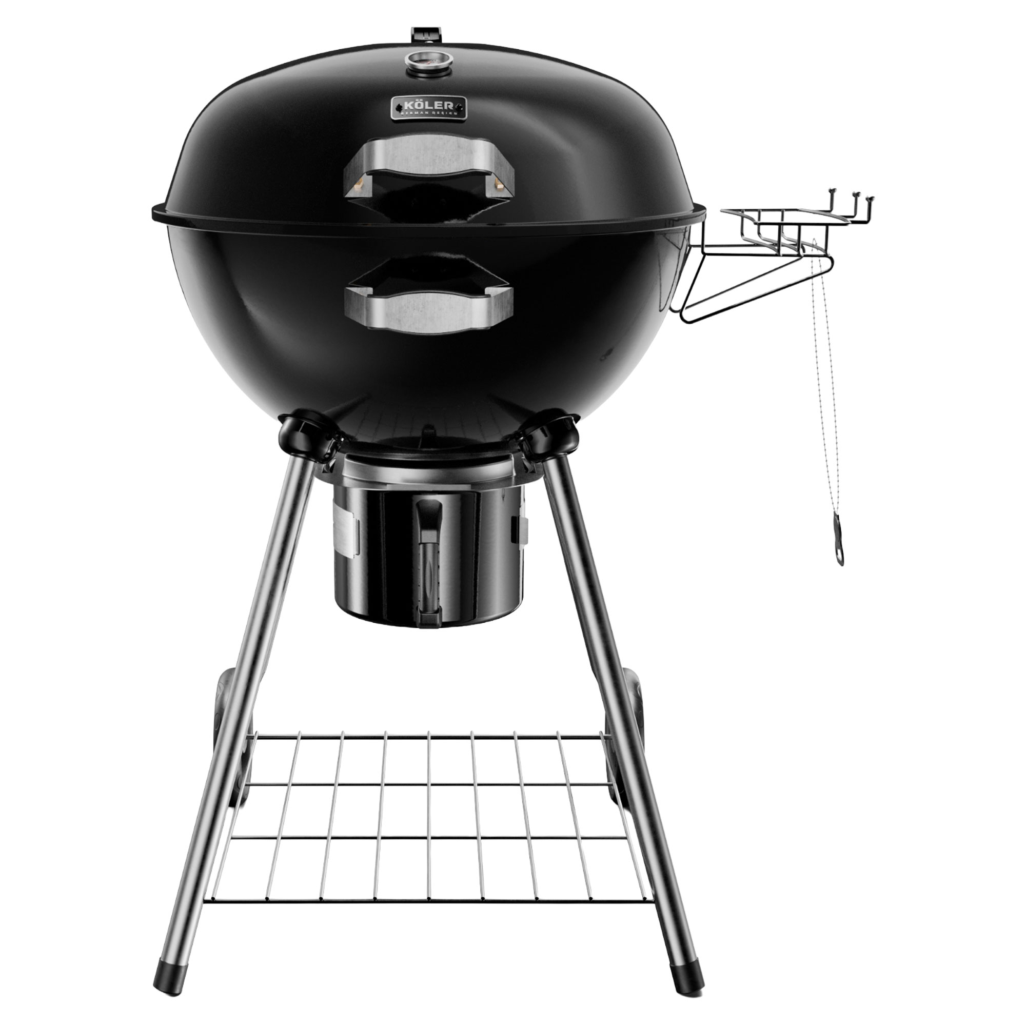 Köler Kulgrill Ember Sort 59x59x95 cm