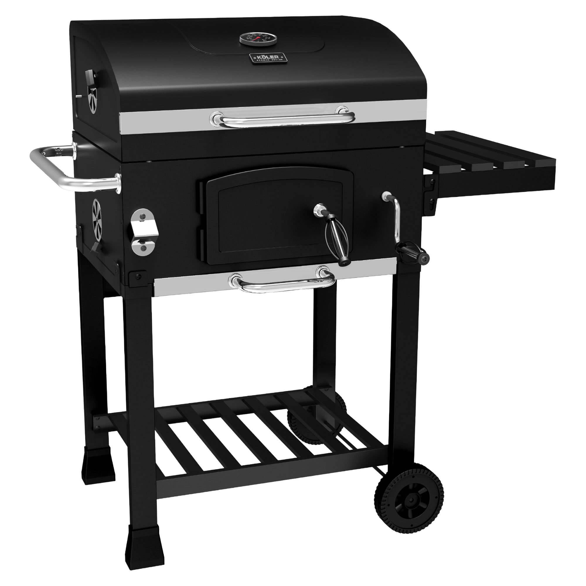 Köler Kulgrill Ember Sort 61x61x105 cm
