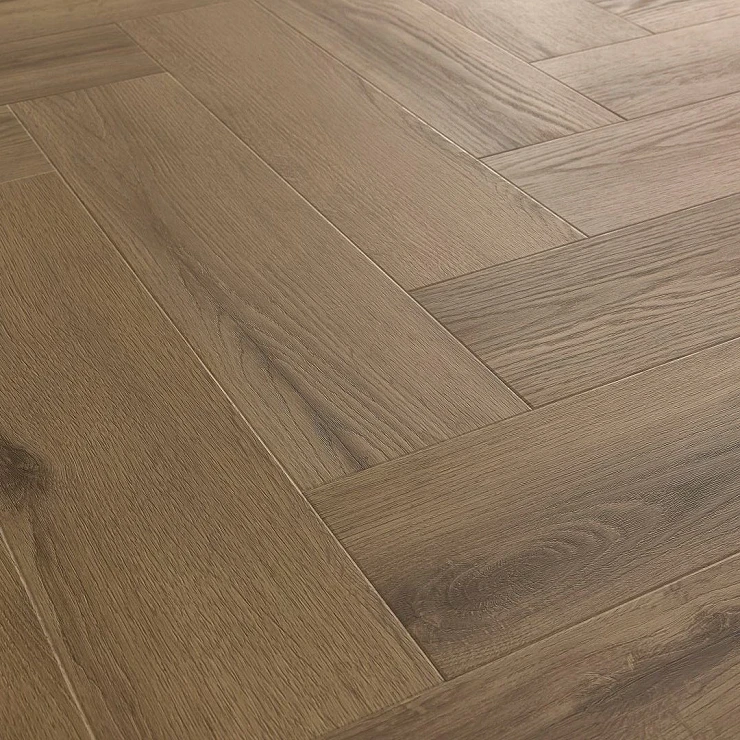 Arbiton Vinylgulv Amaron Herringbone Rochester Oak-Træstruktur 14.8x59 cm