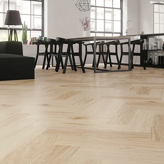 Arbiton Vinylgulv <strong>Amaron Herringbone</strong>  Harlow Oak 14.8x59 cm