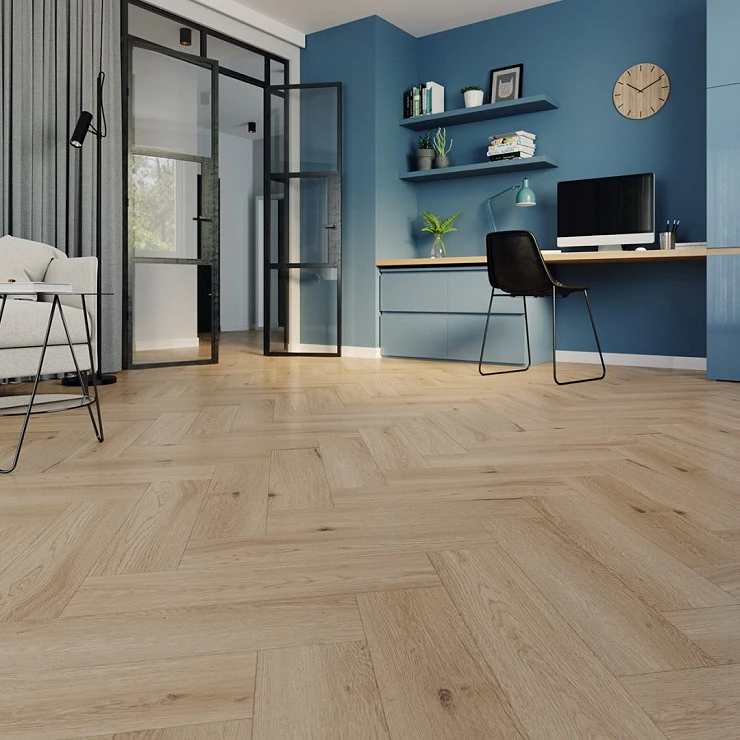 Arbiton Vinylgulv Amaron Herringbone Yankee Oak 14.8x59 cm