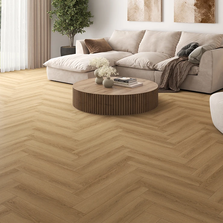 Kerlux Vinylgolv Herringbone Dorset Roble Trästruktur 13.5x61 cm