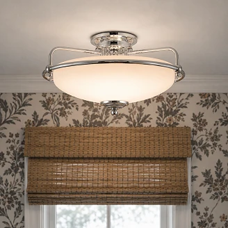 Quoizel Loftlampe <strong>Griffin</strong>  Krom Ø 42 cm
