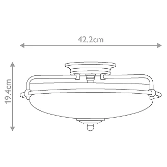Quoizel Loftlampe <strong>Griffin</strong>  Guld Ø 42 cm