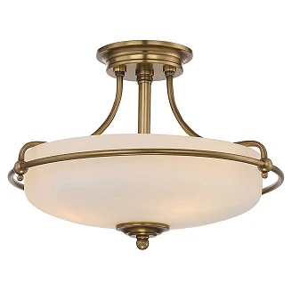 Quoizel Loftlampe med afstand <strong>Griffin</strong>  Guld Ø 42 cm