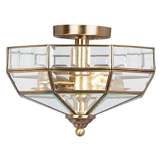 Elstead Loftlampe <strong>Old Park</strong>  Antik Messing