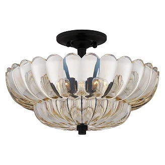 Quoizel Loftlampe <strong>Whitecap</strong>  Rav, Brun Ø 40 cm