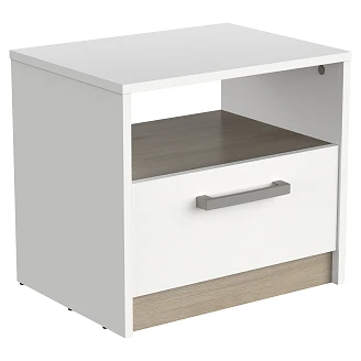 Sengebord <strong>Welton</strong>  Hvid, Kronberg Eg 46x35 cm