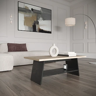 Sofabord <strong>Jacinta</strong>  Royal Eg, Mørk Beton 91x45 cm