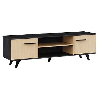 Bænk Kenton Mørk Beton, Artisan Eg, 2 Låger 151x39 cm