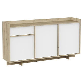 Skænk <strong>Levio</strong>  Hvid, Royal Eg, 2+1 Låger 157x36 cm