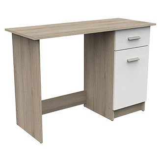 Skrivebord <strong>Orionis</strong>  Kronberg Eg, Hvid, 1 Låge, 1 Skuffe 108x45 cm