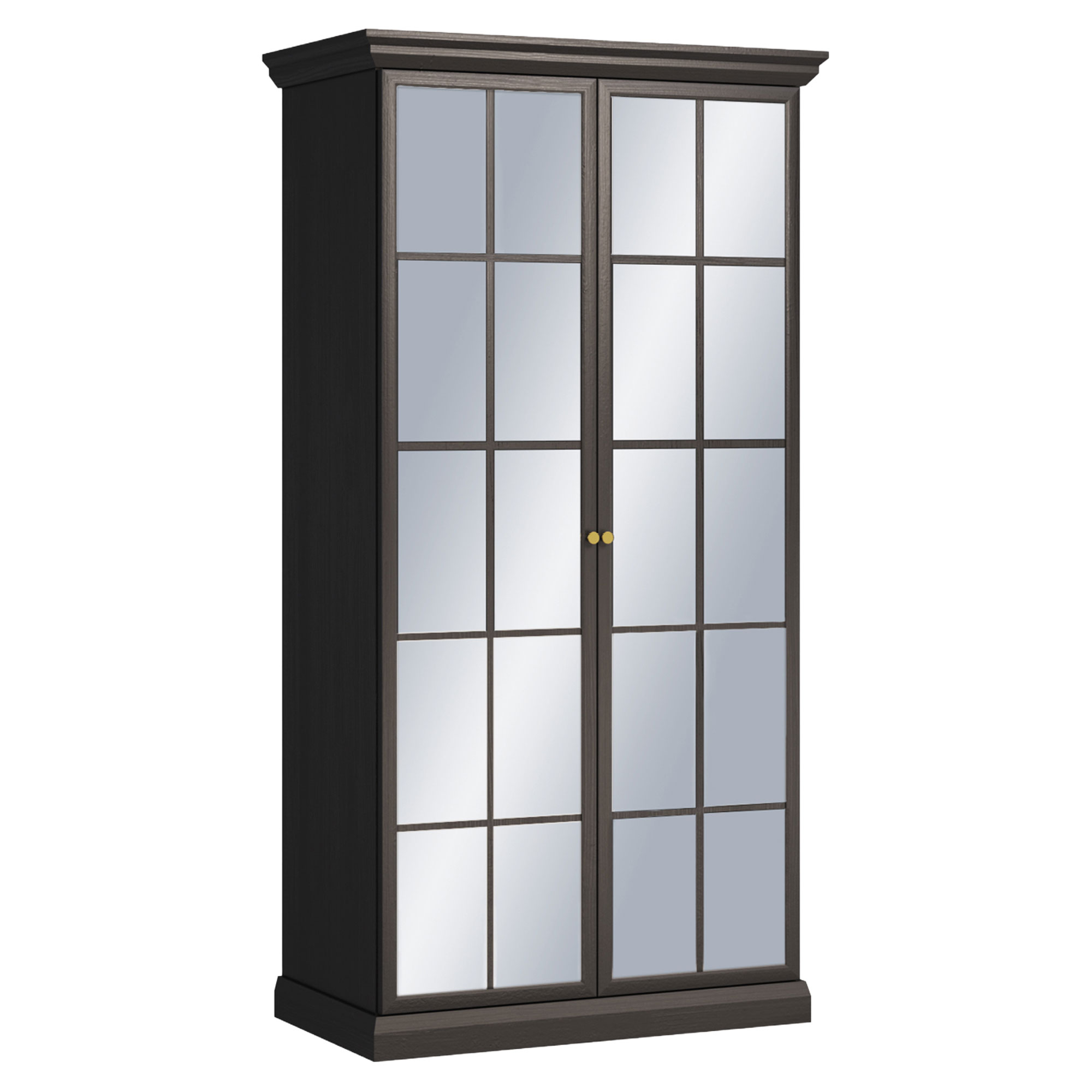 Garderobeskab Halma Sort Grafit, Artisan Eg 55.5x102.5 cm