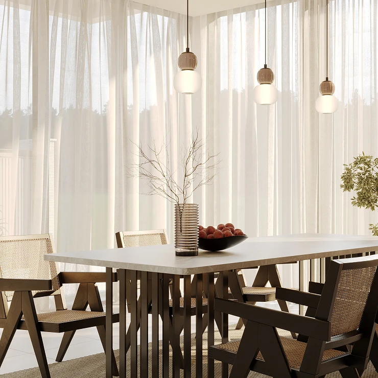 Hängande Lampa Sveg Svart, Beige