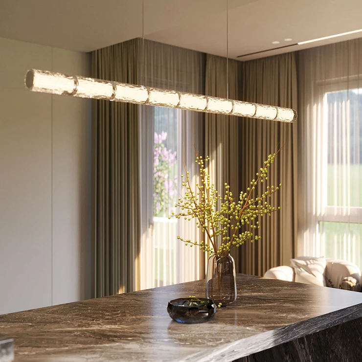 Hängande Lampa Laxå Krom Horisontell