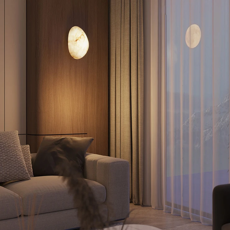Vägglampa Ösmo Krämvit Ø25 cm